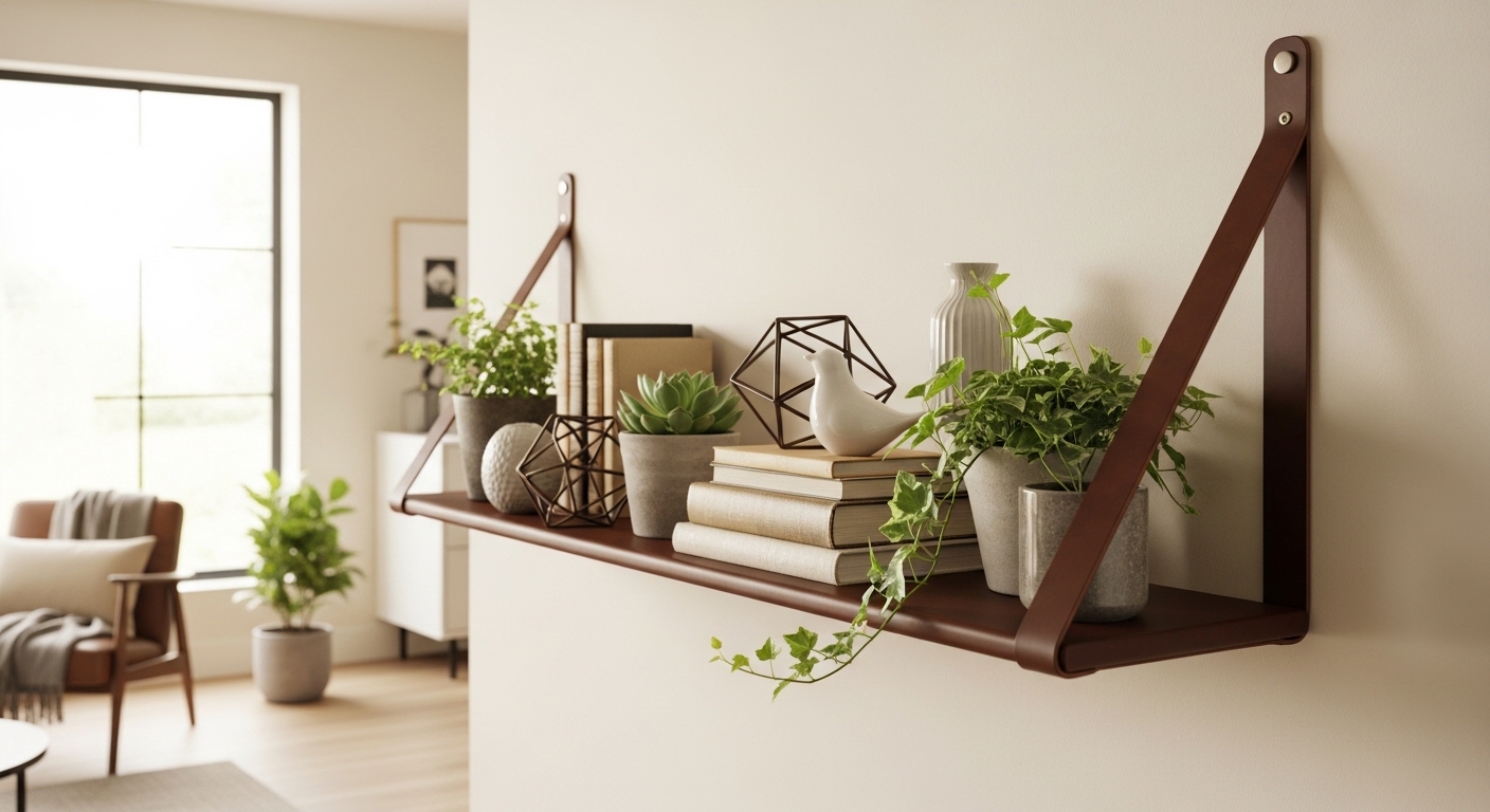 DIY Floating Shelves: Easy Step-by-Step Guide Using an Old Belt