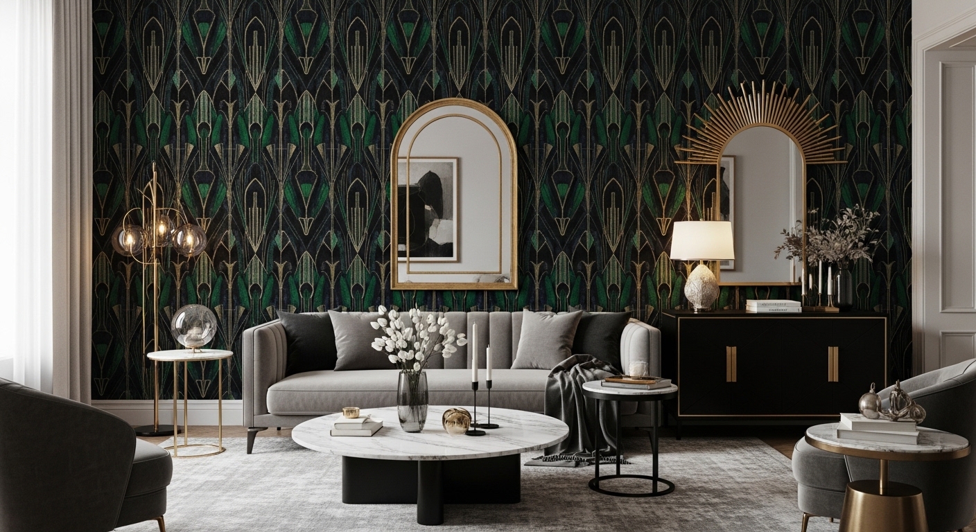 22 Vintage Revival Retro Art Deco Wallpaper Ideas