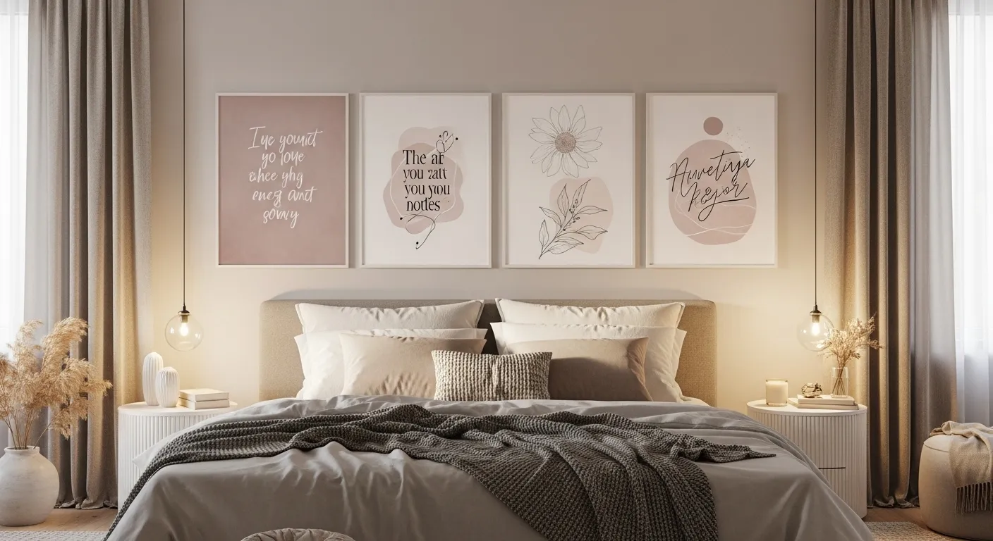 20 Romantic Printable Wall Art for Cosy Bedrooms