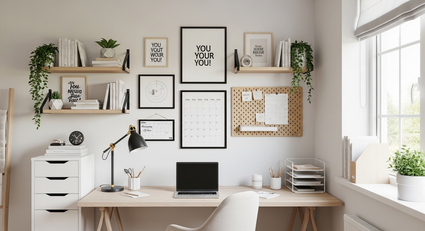 How To Decorate Home Office Wall