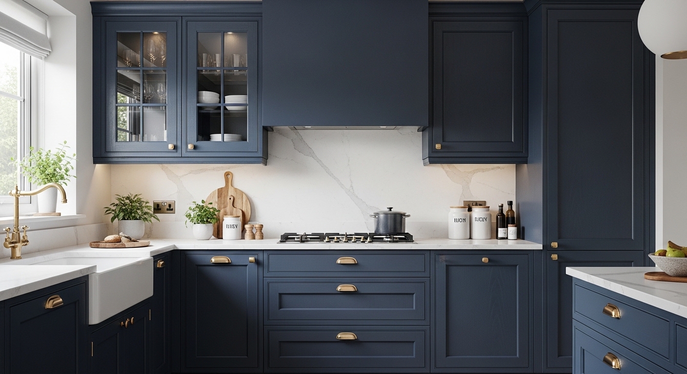 Navy Blue Kitchen Cabinet Ideas That Look Stunning