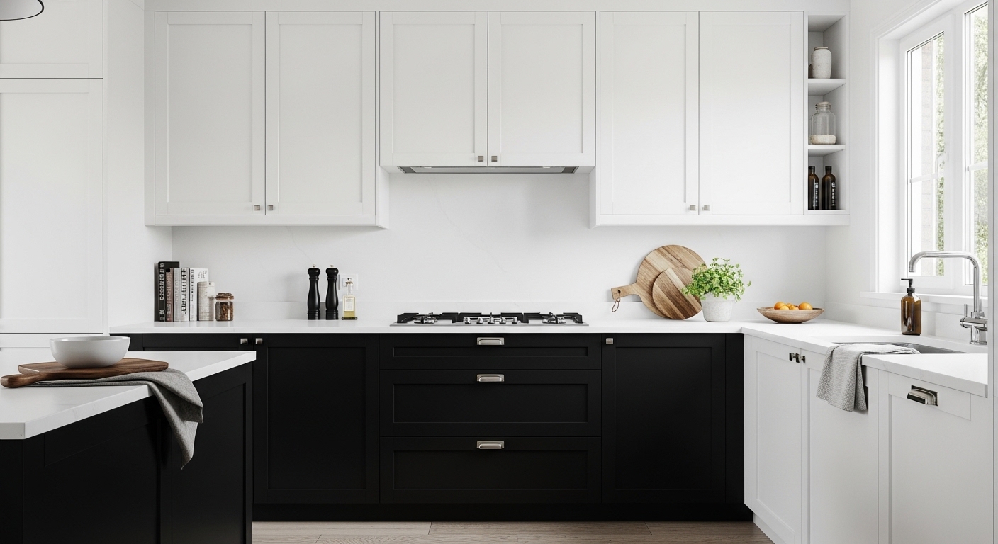 Black and White Kitchen Cabinet Ideas That Always Work