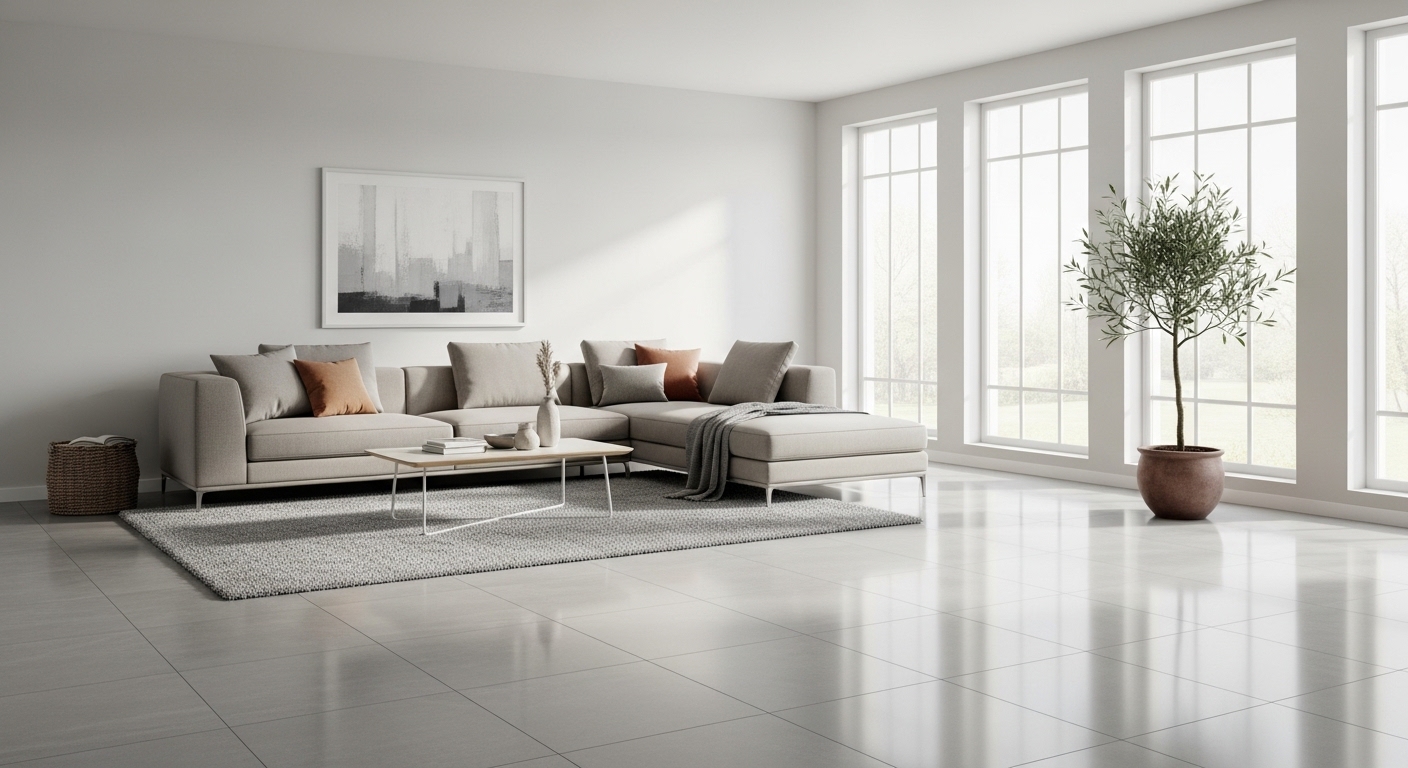 Grey Flooring Living Room Ideas