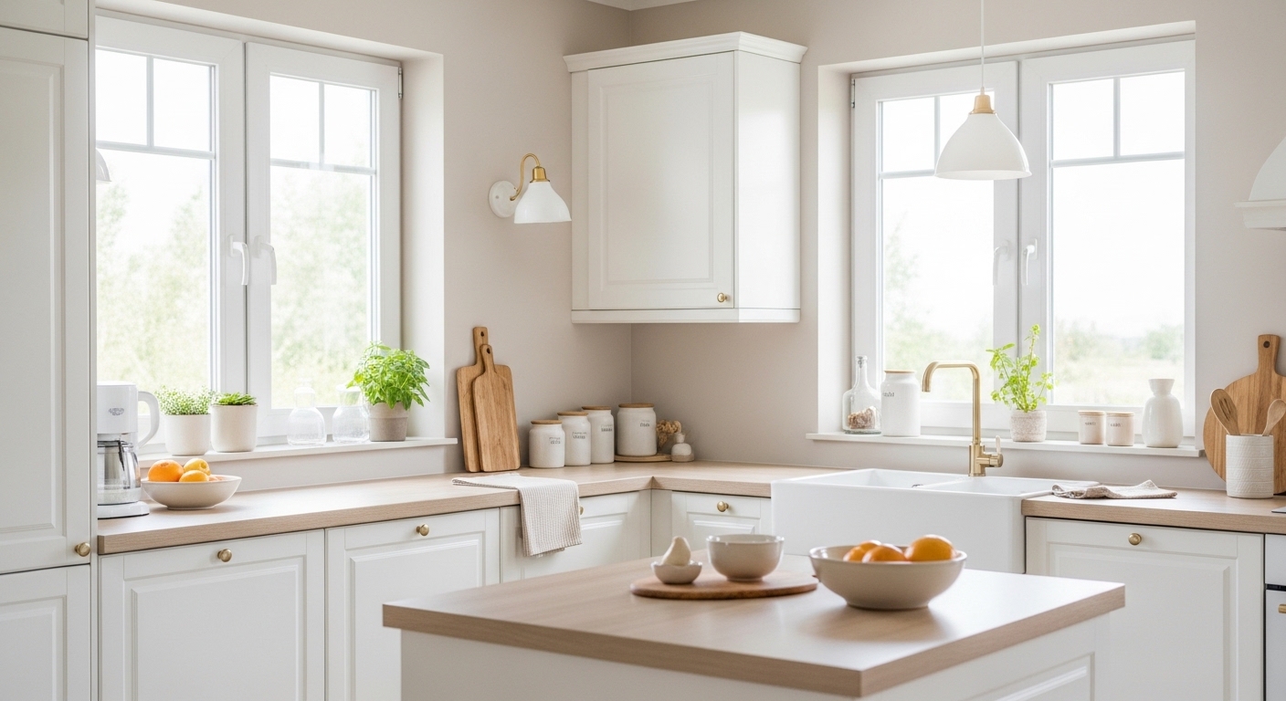 White and Beige Kitchen Ideas