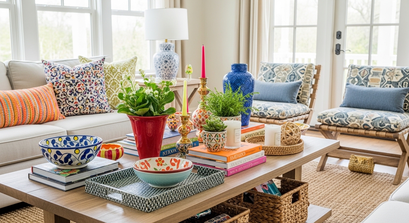 Mediterranean Coffee Table Styling Ideas