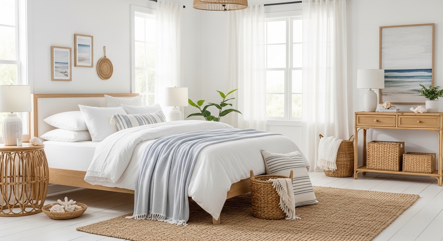 20 Coastal Bedroom Ideas That Feel Light and Breezy