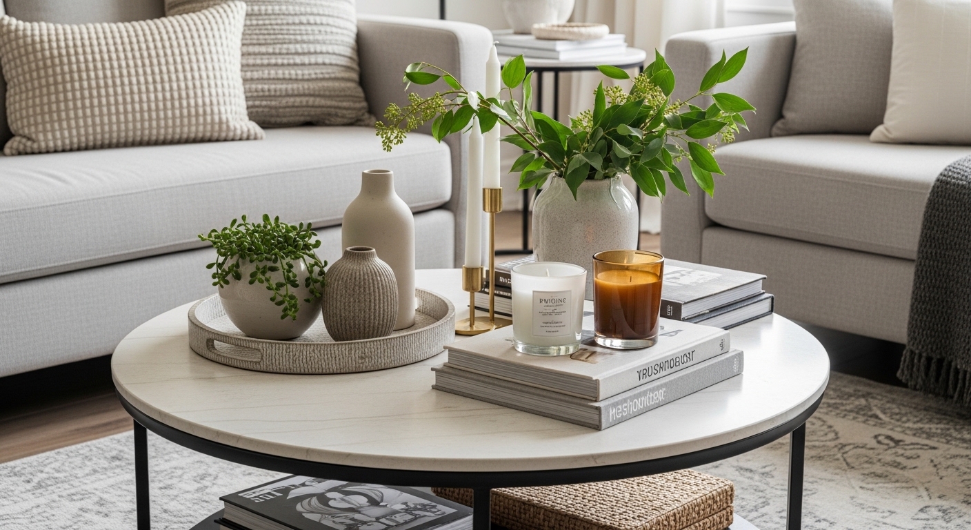 Round Coffee Table Styling Ideas