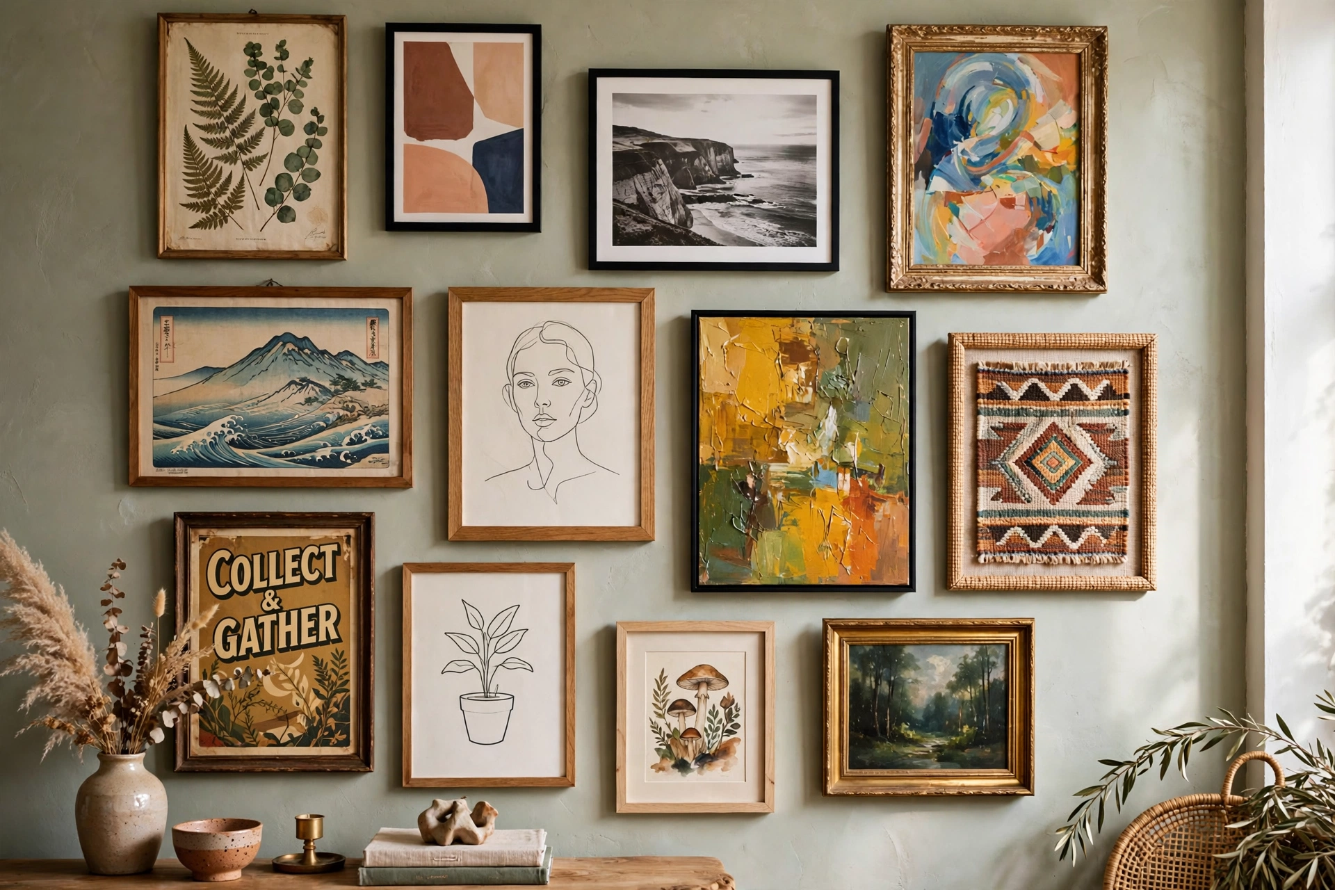 How to Mix and Match Different Wall Art Styles