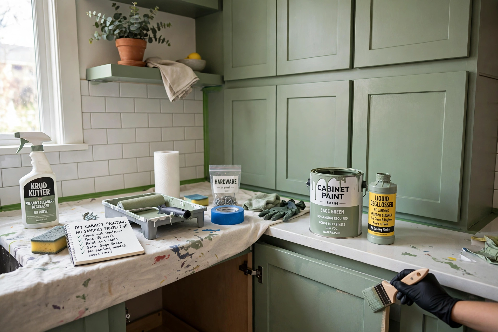 How to Paint Kitchen Cabinets Without Sanding