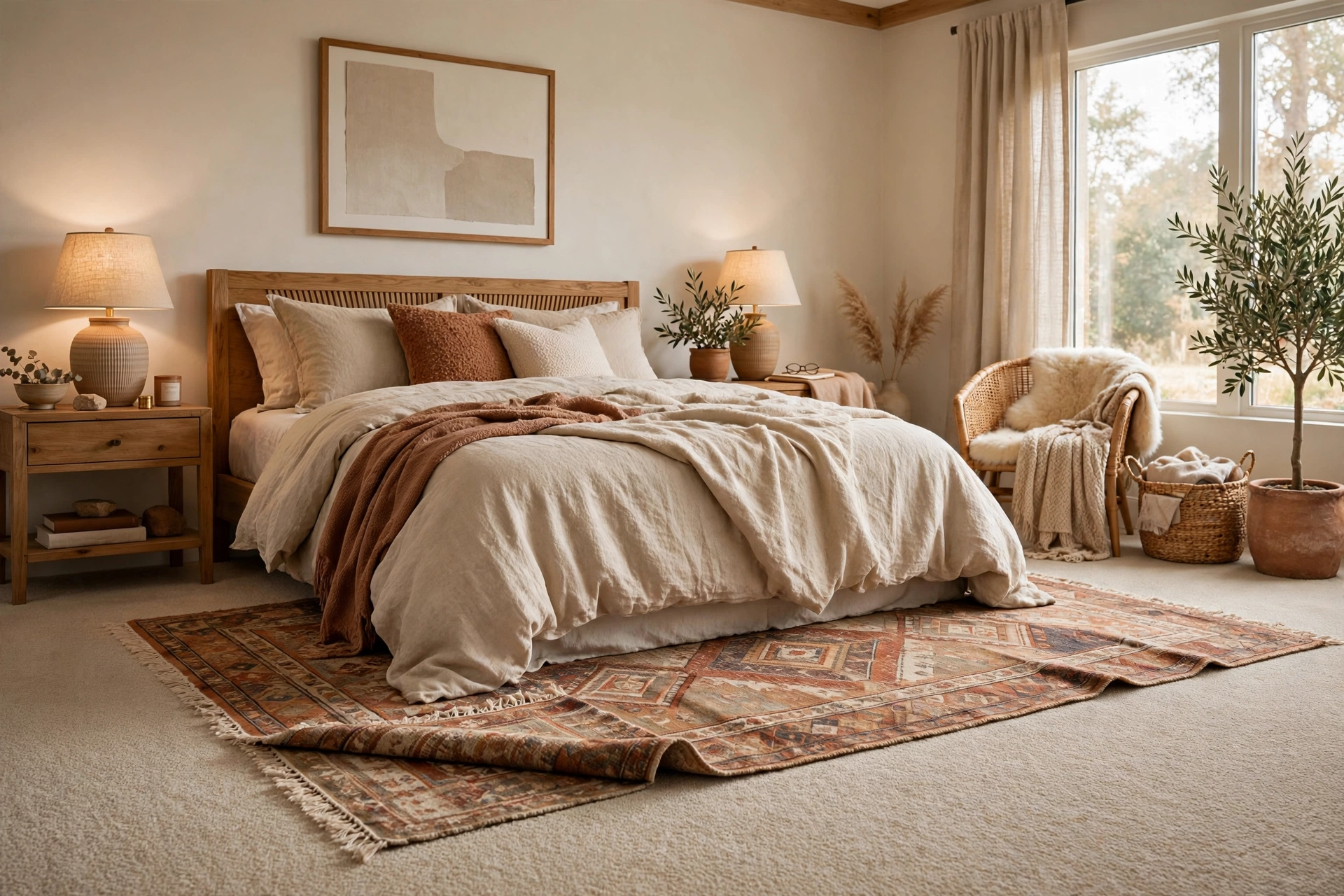 Can You Put a Rug on Carpet in a Bedroom?